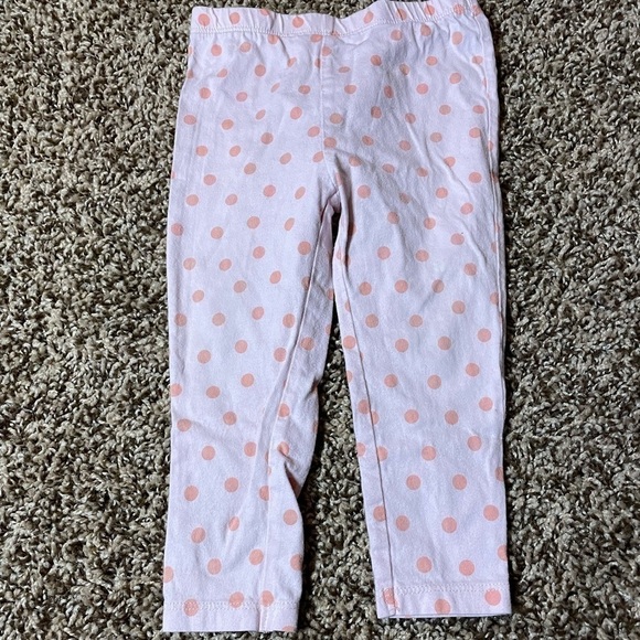 🐶🐶Carters 18m pink polk-a-dot pants.🐶🐶 - Picture 1 of 3